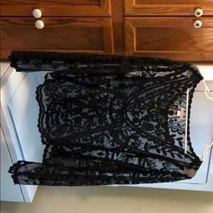 Black, Lace Long sleeve